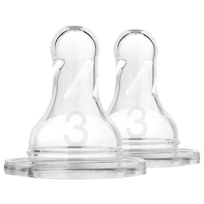 Dr. Browns - Level 3 Narrow Neck Silicone Options+ Nipple 2pcs