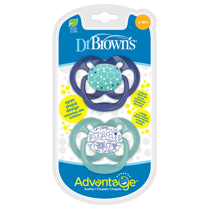 Dr. Browns - Stage 2 Advantage Pacifier Chemistry 2pcs