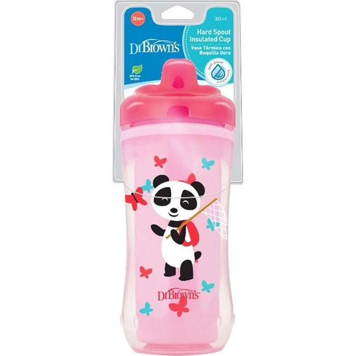 Dr Browns Pink Panda Hard Spout Stage 3 Insulated Cup - +12m - 10oz