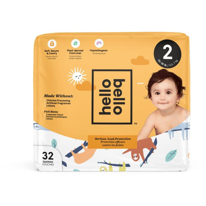 Hello Bello Jumbo Diaper - Sleepy Sloth - GN - Size 2 4.5 - 7kg 32 pcs