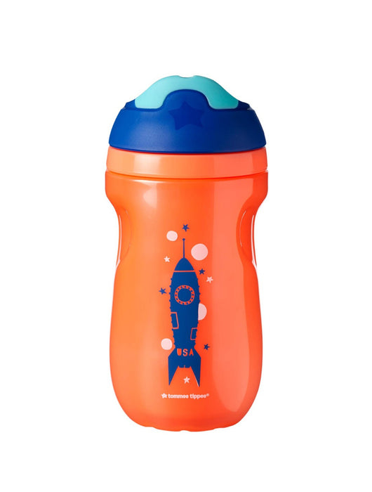 STRAW CUP Orange 9oz Insulated Sippee Tumbler