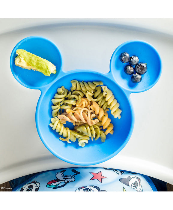 Bumkins- First Feeding Set, Mickey Mouse, Blue Silicone