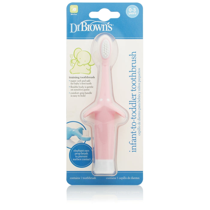 Dr. Browns Infant-to-Toddler Toothbrush Pink