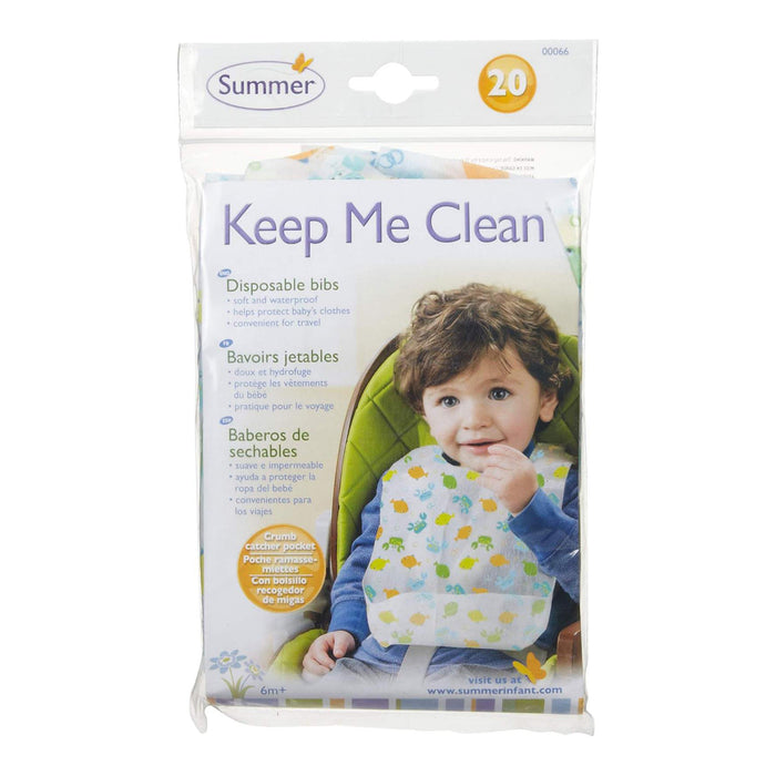 Summer Infant Keep Me Clean Disposable Bibs Pack of 20