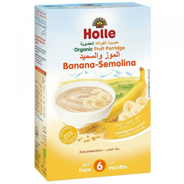 Holle - Organic Fruit Porridge Banana Semolina 250g