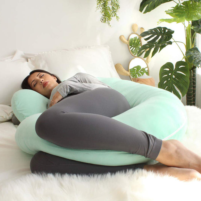 PharMeDoc C Shaped Pregnancy Pillow - Mint