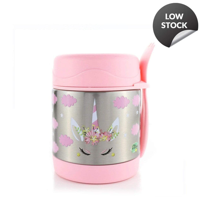 Pink Unicorn Food Jar-Triple Insulated -300ML