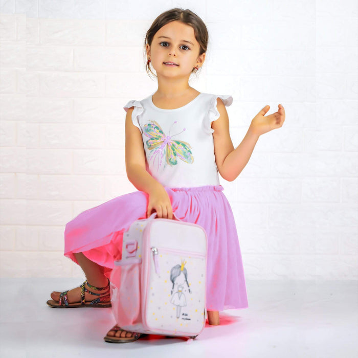 Thermal Lunch Bag- Princess- with bottle holder and padded shoulder strap