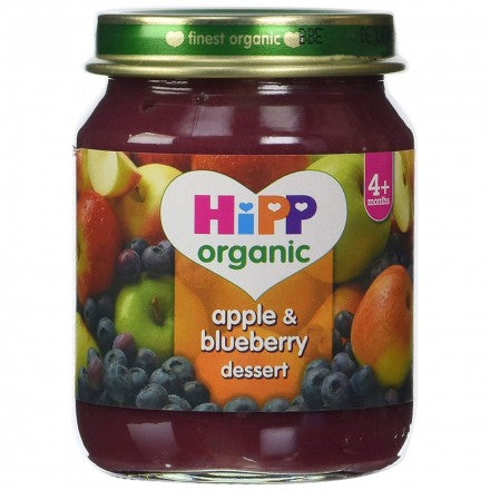 HiPP Organic Apple & Blueberry Desert (125 grams)