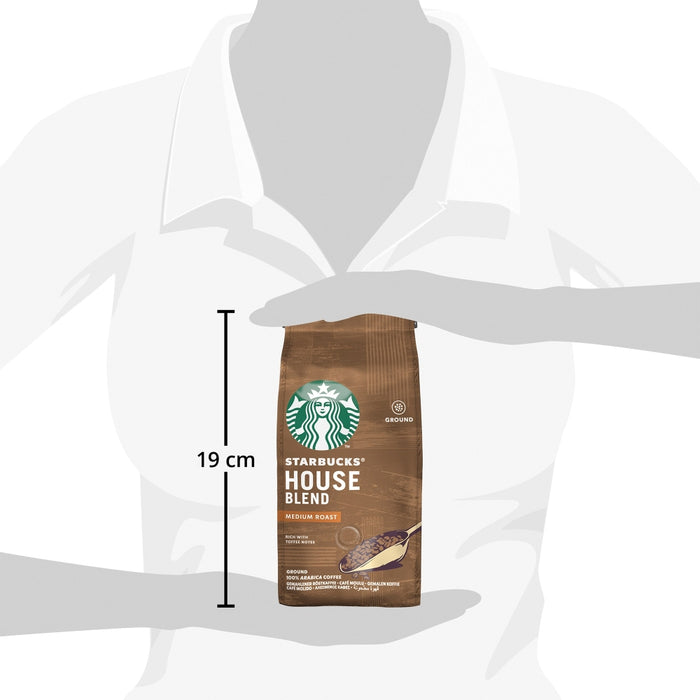 Starbucks - House Blend Medium Roast Ground Coffee Bag 200g