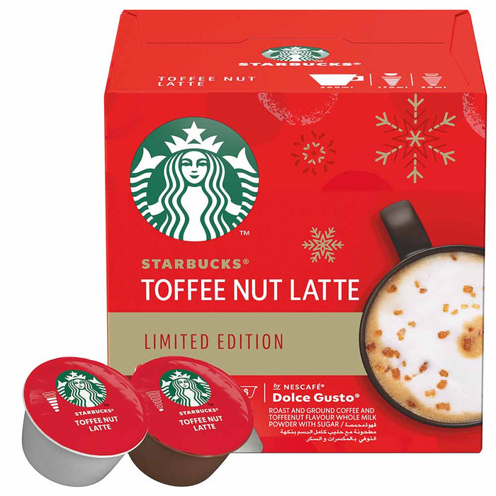 Starbucks Nescafe Dolce Gusto Toffee Nut Latte Capsules 12's