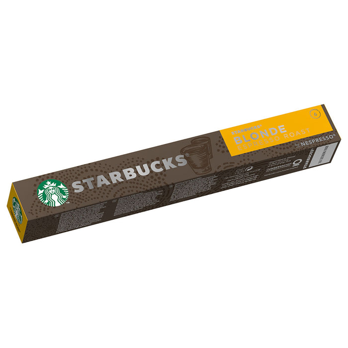 Starbucks Blonde Espresso Roast Coffee Capsules Tube of 10
