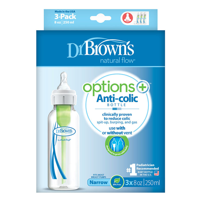 Dr. Browns - 8 oz/250ml PP Narrow Options+ Bottle Pack of 3