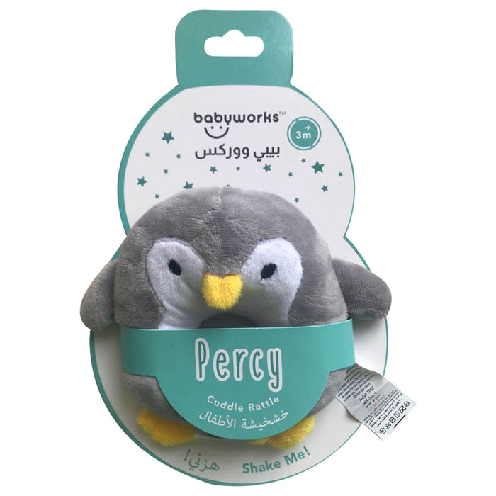Babyworks - Cuddle Rattle - Percy Penguin