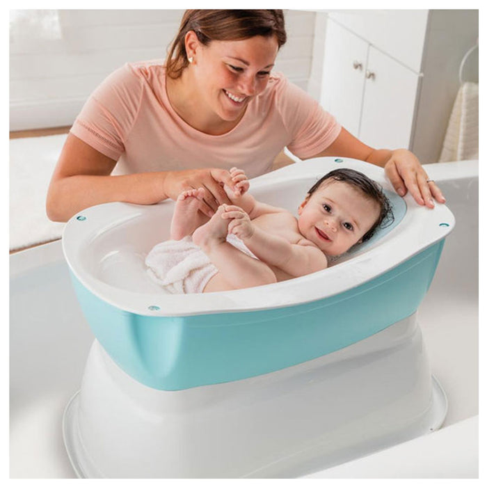Summer Infant - Deluxe Right Height Bath Tub - Light Blue