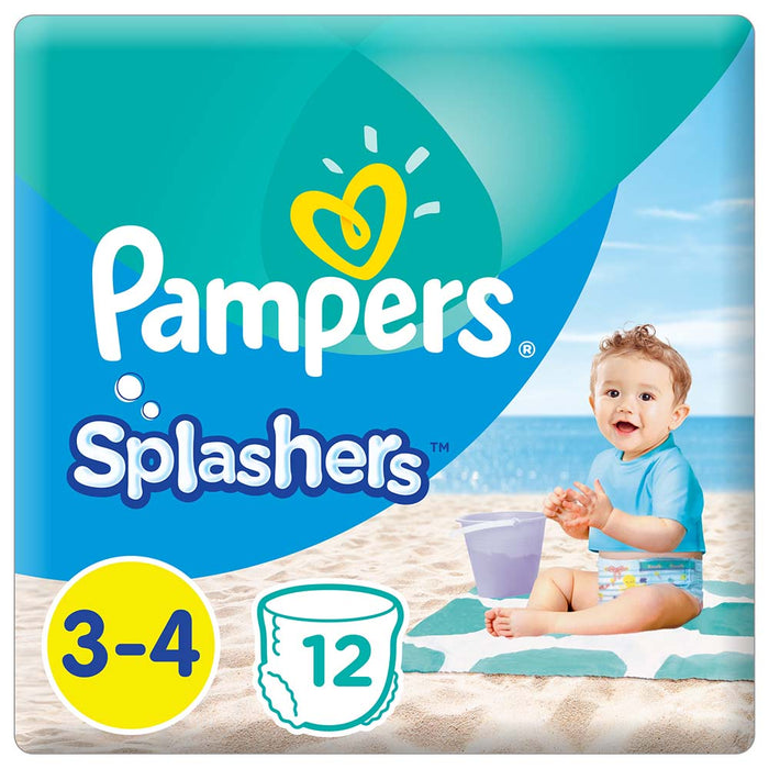Pampers Splashers Swimming Pants, Size 3-4, 6-11 kg, 12 Count