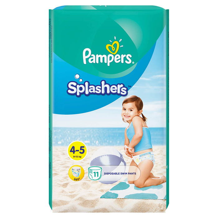 Pampers Splashers Swimming Pants, Size 4-5, 9-15 kg, Carry Pack, 11 Count