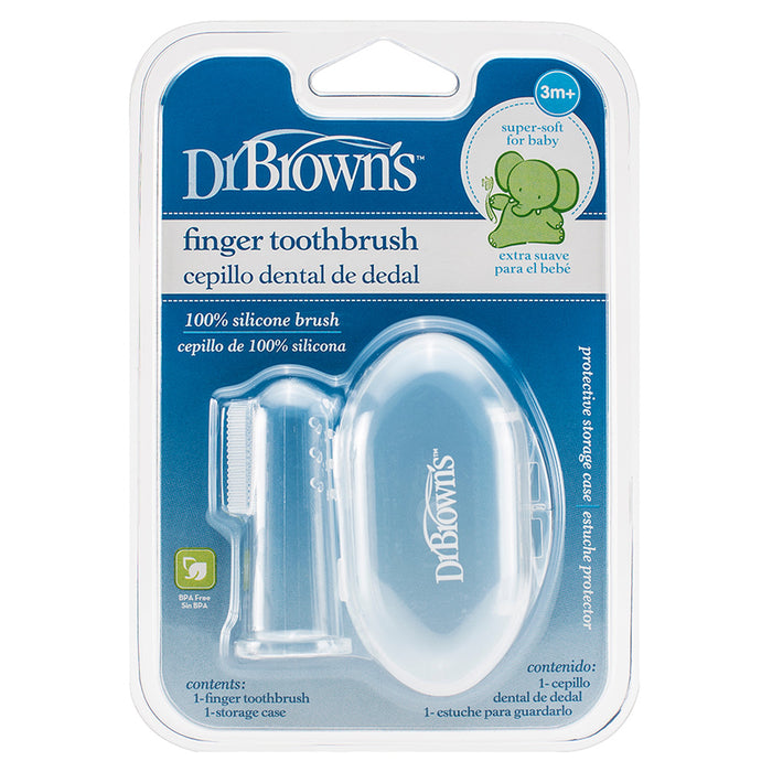 Dr. Browns - Silicone Finger Toothbrush With Case