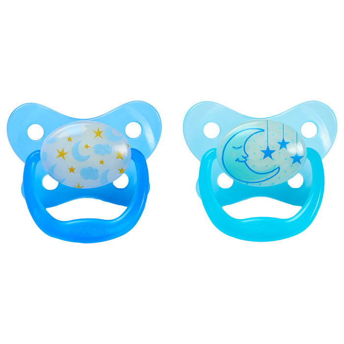 Dr. Browns - Glow In The Dark Pacifier 6-12M 2pcs - Blue