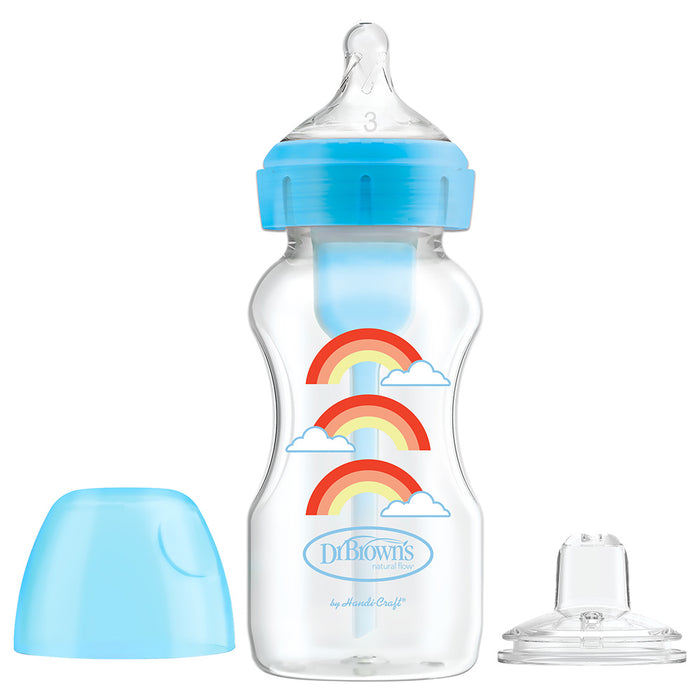 Dr. Browns - Wide-Neck Options+ Rainbows Sippy Spout Bottle